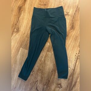Athleta dark green align leggings